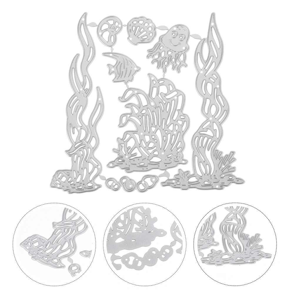 1 Set Sea Creature Theme Cutting Dies Carbon Steel Stencils Embossing Template