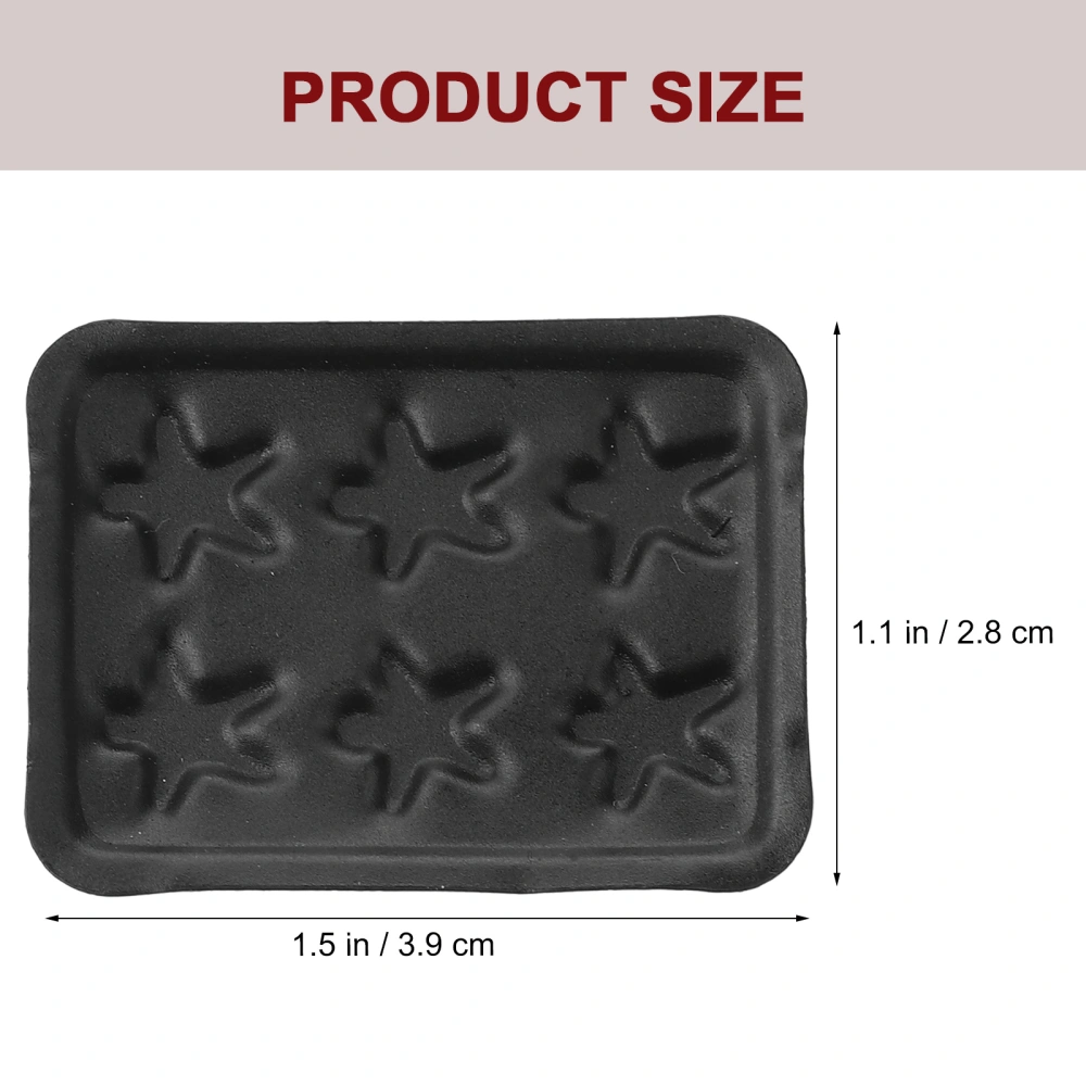 6pcs Decorative Mini Baking Trays Doll House Mini Baking Pan Alloy Small Bakeware