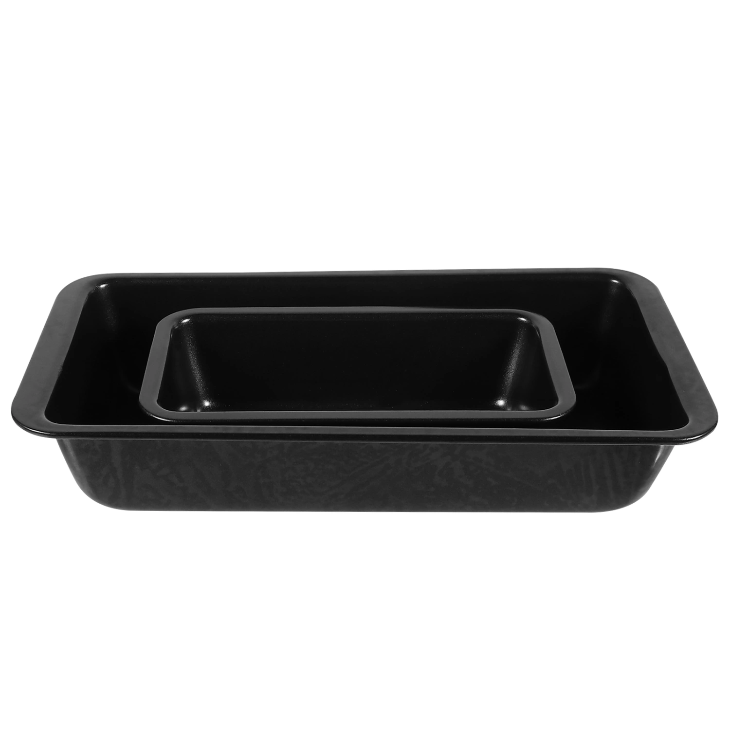 2pcs Kitchen Non-stick Bread Pan Cake Tray Baking Pan Practical Barbecue Plates