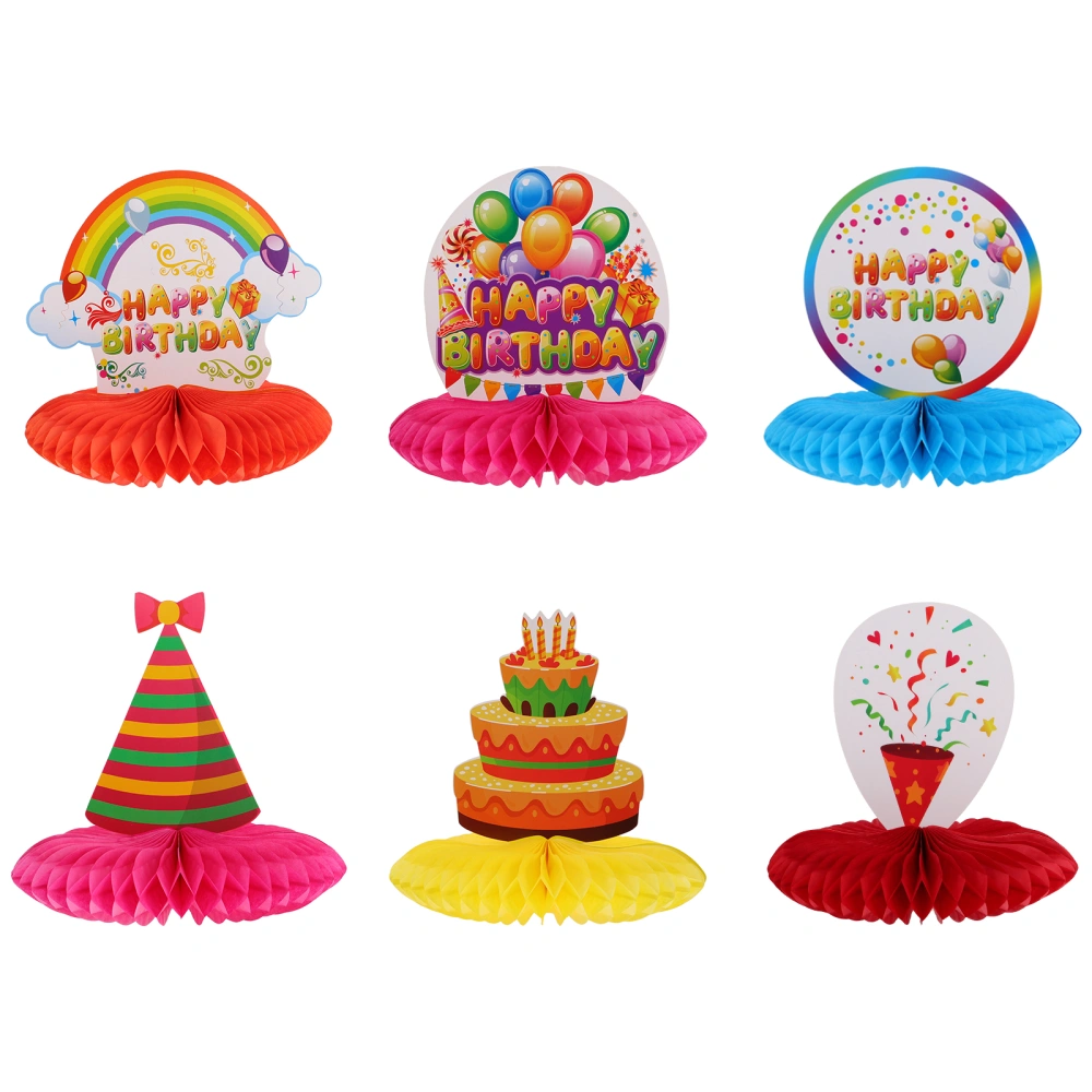 8pcs Birthday Party Decoration Supplies Paper Fan Flower Ball Honeycomb Ball