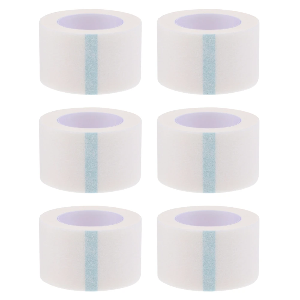 1 Set 6 Rolls Medical Tape Pressure for Sensitive Skin Practical Surgical Tapes