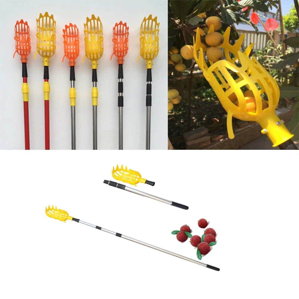 2PCS Arbutus Picking Tool Creative Fruit Picker Upper Air Picking Device Farm Supplies for Professional Use (S)