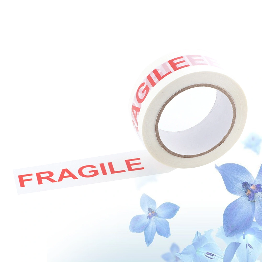 Fragile Tape Sealing Box Packing Adhesive Strong Secure Sticky Seal for Your Boxes White