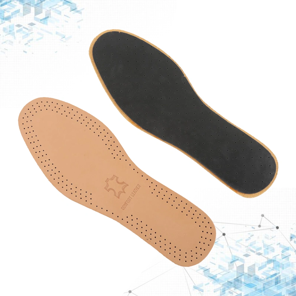 1 Pair of Shock-absorbing Insoles Breathable Sports Insoles Latex Foot Pads Shoe Cushions Foot Massager Size 41-42