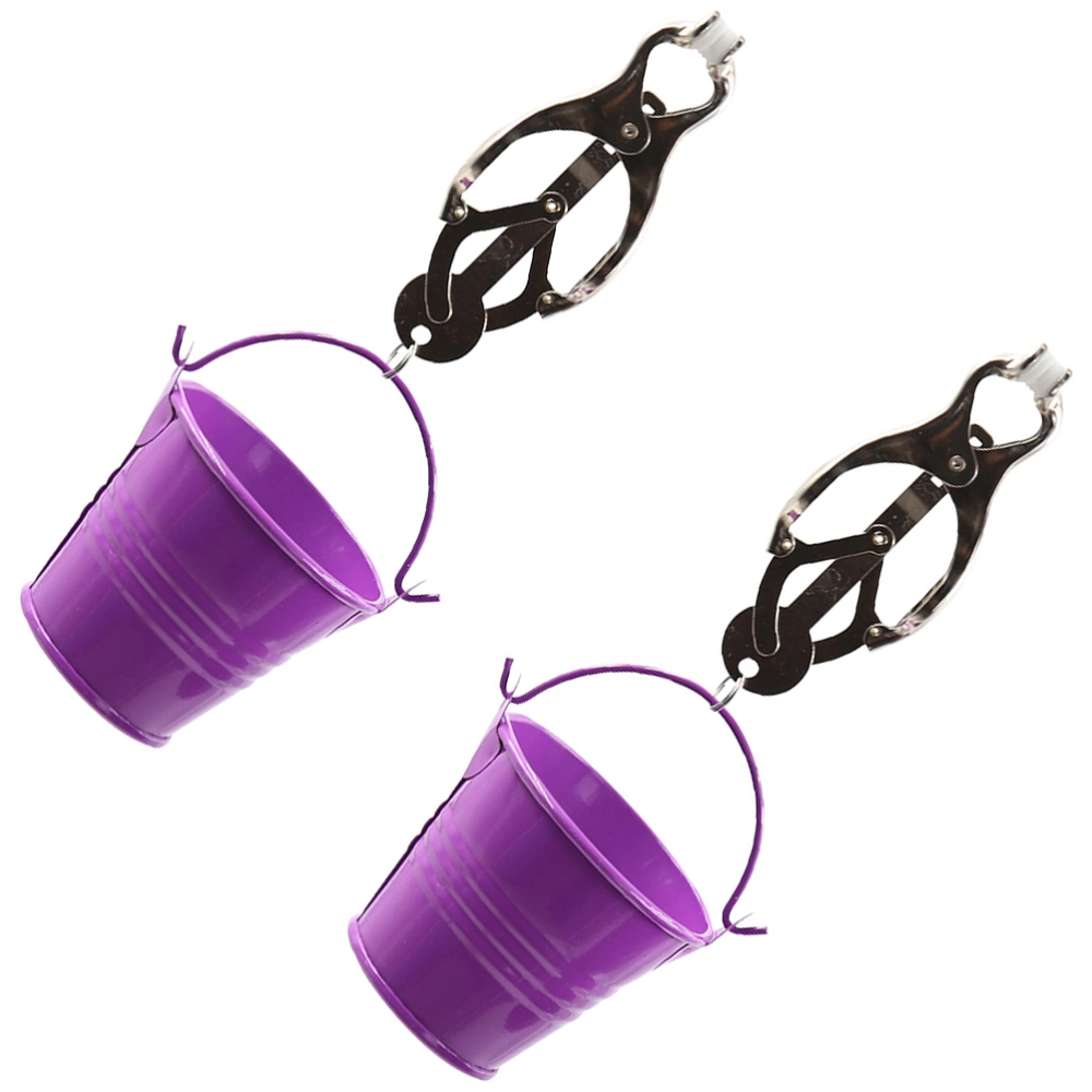 1 Pair Clips Clamps Bucket Breast Clips Women Sex Toy