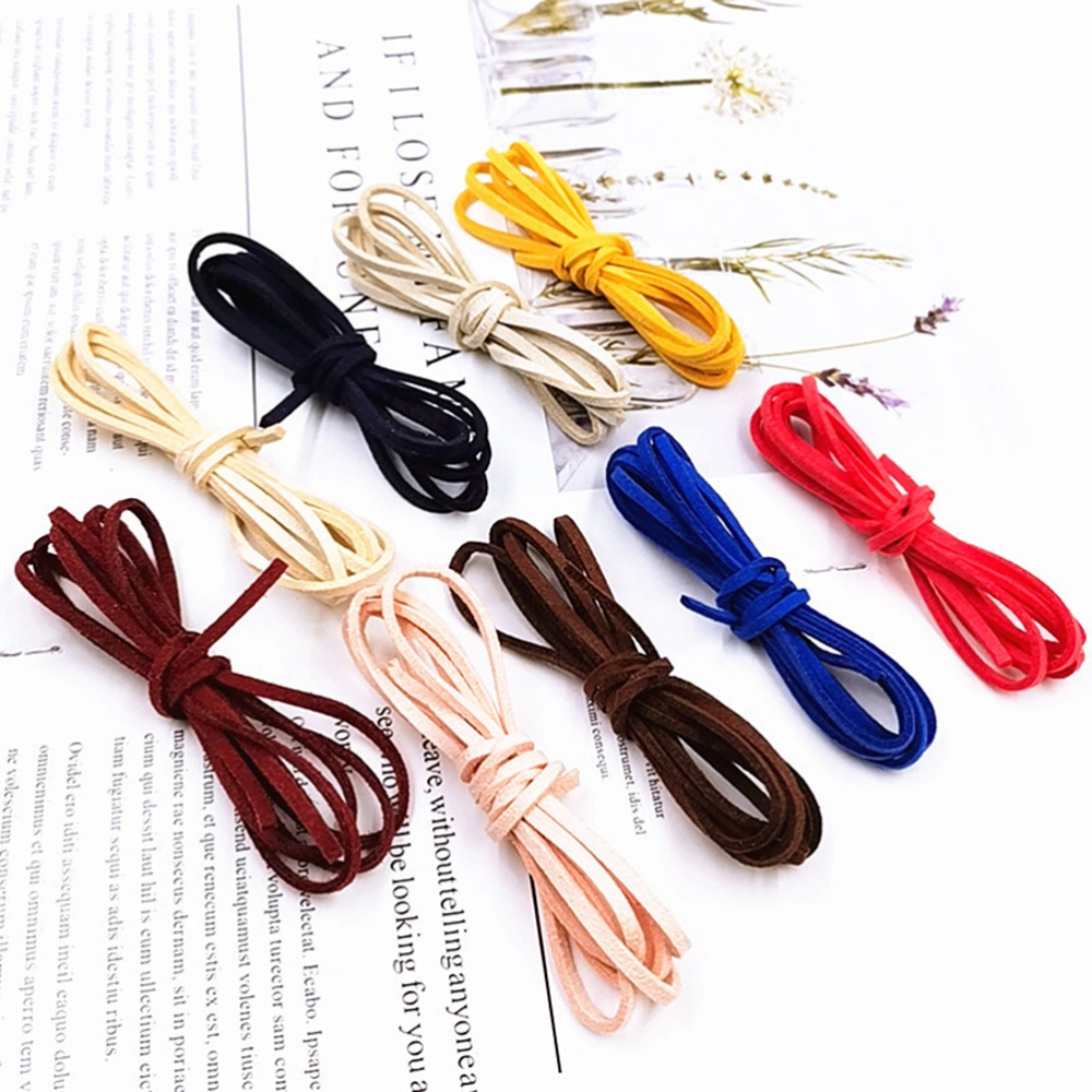 30pcs DIY Jewelry Materials Faux Leather Cords DIY Knitting Jewelry Accessories Faux Suede Beading Thread for Bracelets Necklace Making 3mm(Assorted Color)