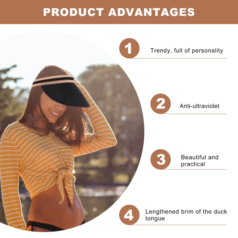 1 Pc Creative Sun Hat Fashionable Outdoor Sun Block Hat Practical Head-wear