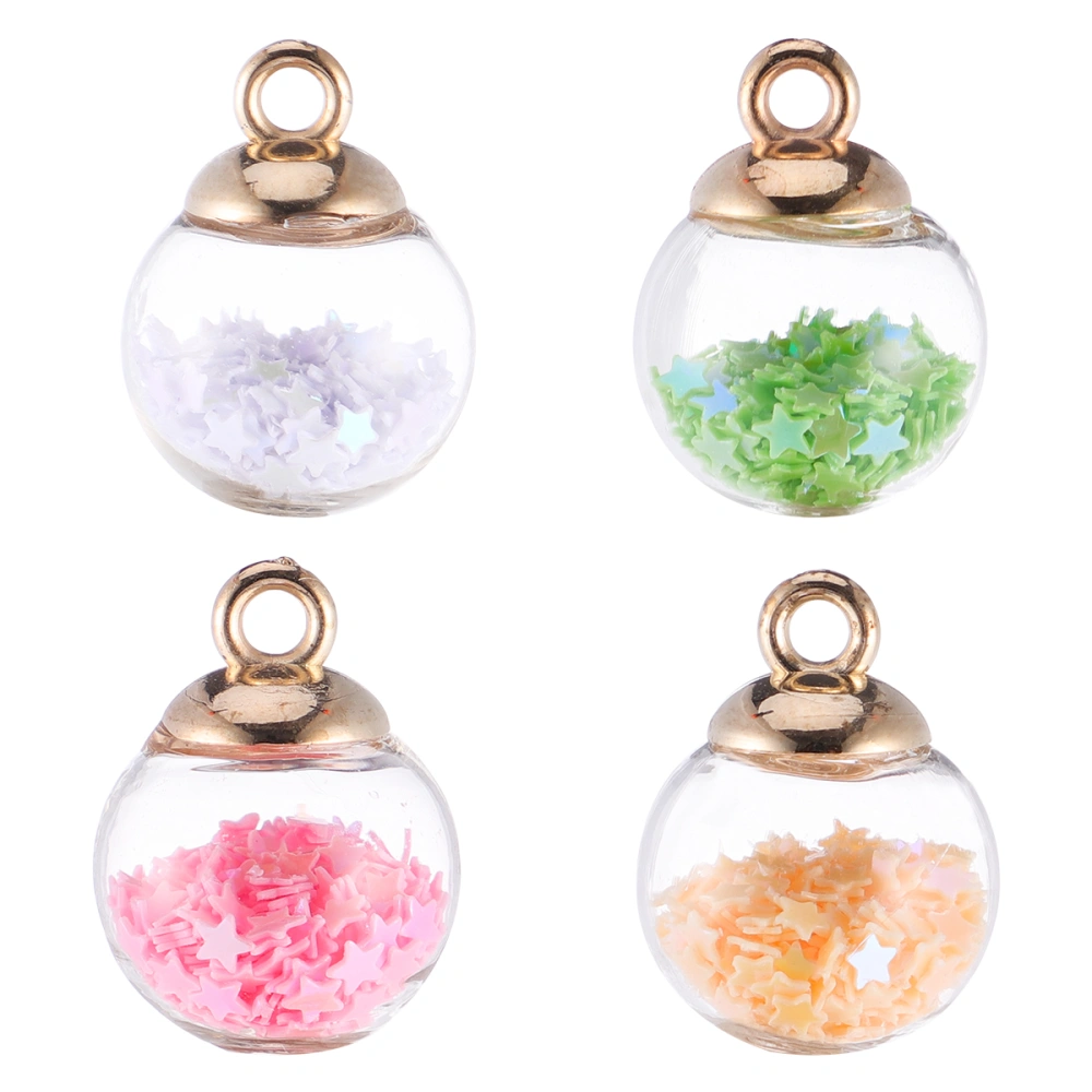 30pcs Crystal Balls Pendants DIY Glass Balls Pendants Charms Random Style