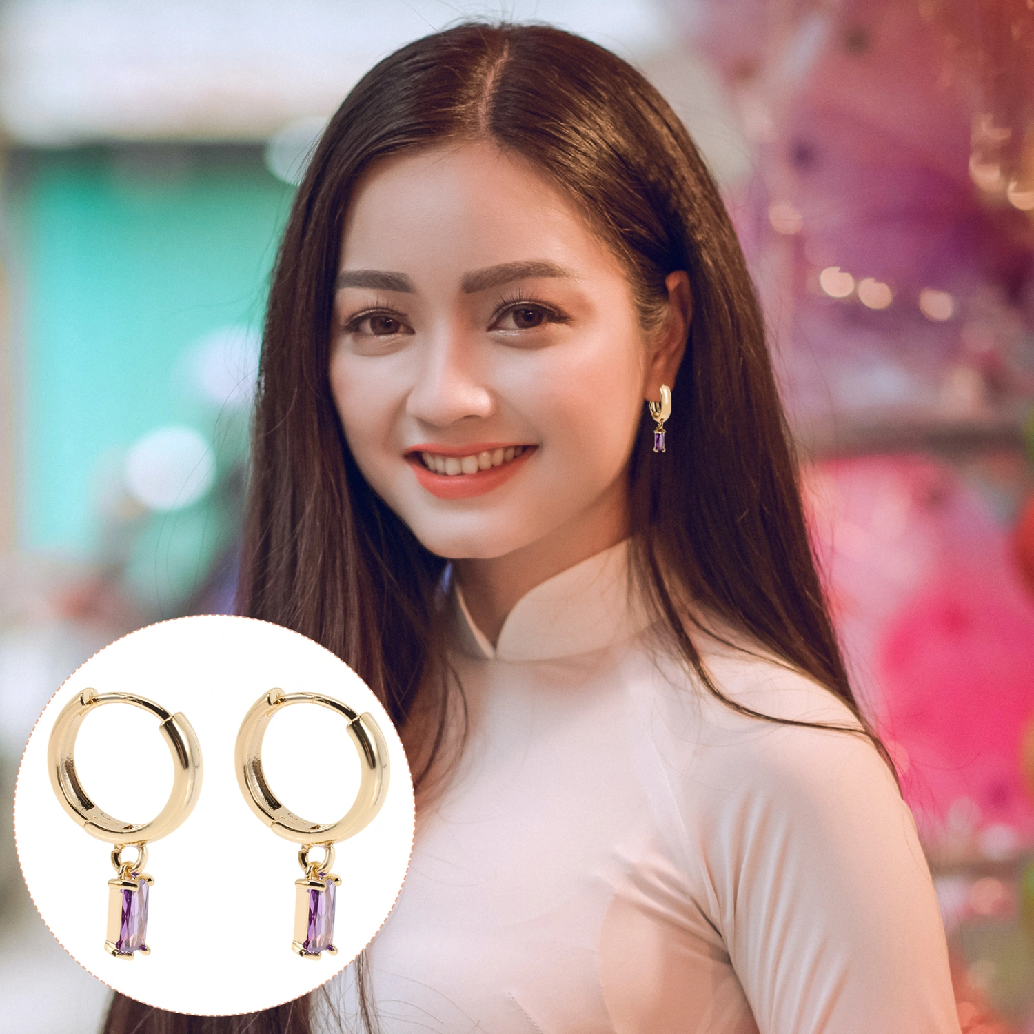 1 Pair Prom Earrings Women Earrings Personalized Drop Earrings Zircon  Earrings