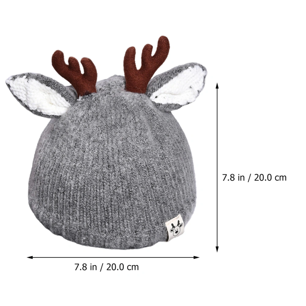 1Pc Children Hat Fashion Woolen Hat Warm Knitted Hat Antler Hat Baby Hat