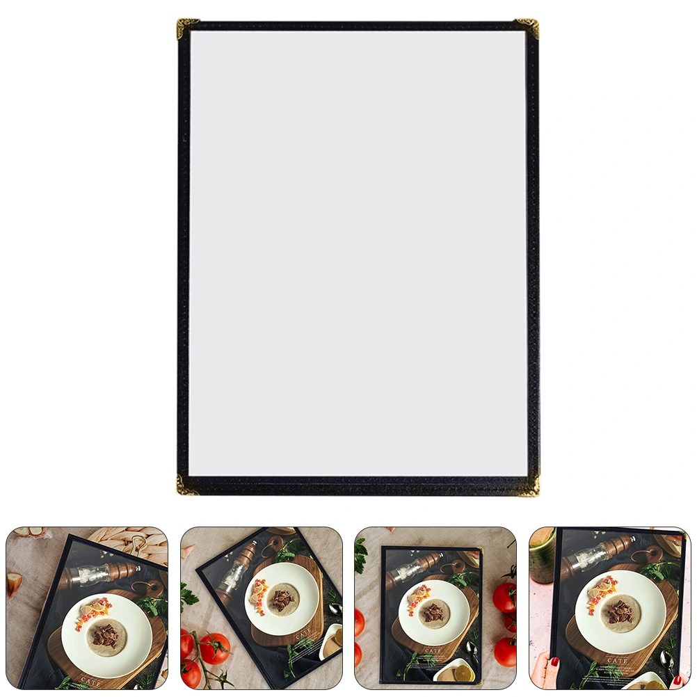 2pcs Unique Menu Cover Practical Recipe Protector Wine List Protective Cover