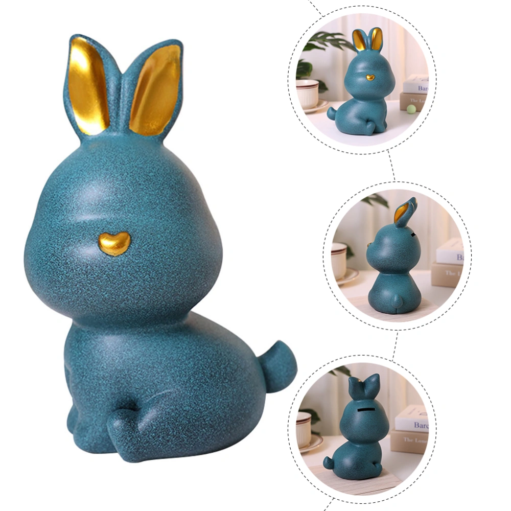 Bunny Saving Pot Lovely Coin Jar Cartoon Ornament Kids Money Jar Piggy Bank