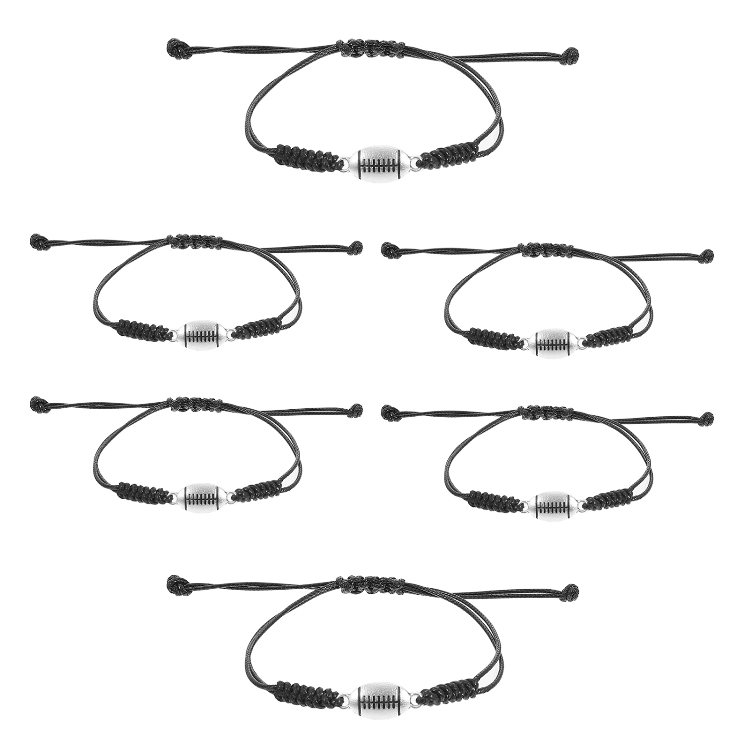 6pcs Braided Bracelets Fashionable Bracelets Teenager Boy Girl Bracelets