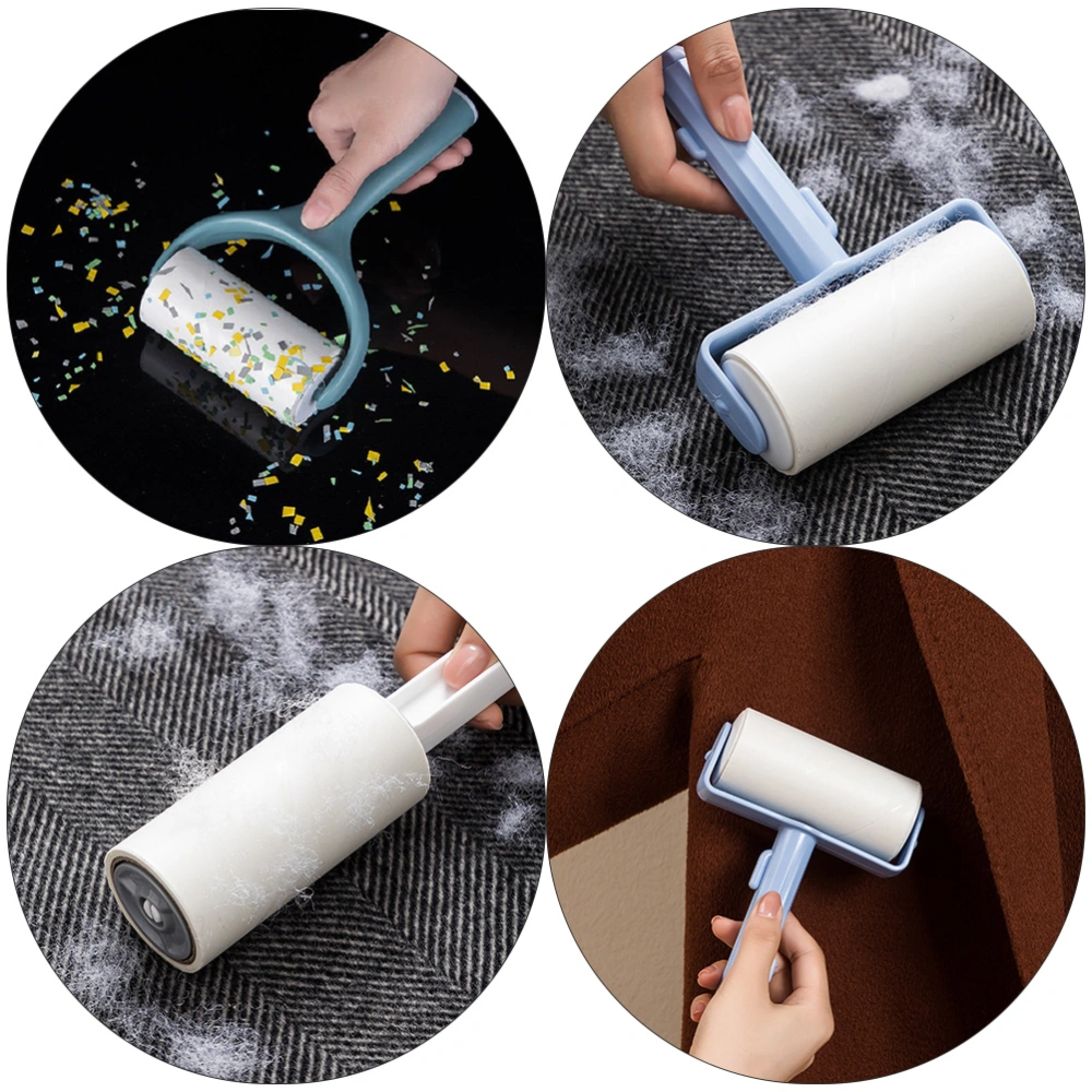 8pcs Tearable Cleaning Paper Hair Cleaning Roll Paper Sticky Hair Remove Paper