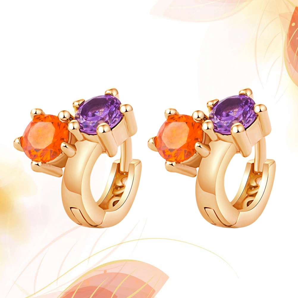 Stylish Small Earrings with Rhinestones for Women Girls Jewelry Gifts