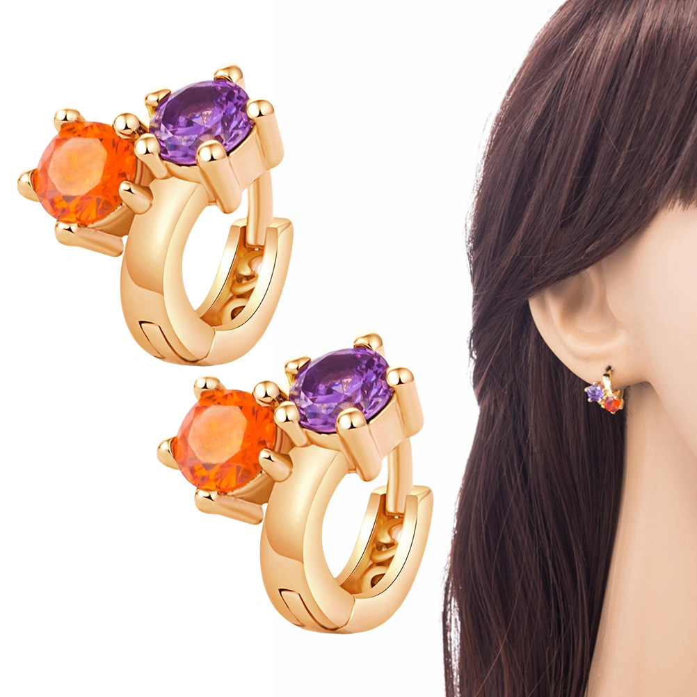 Stylish Small Earrings with Rhinestones for Women Girls Jewelry Gifts