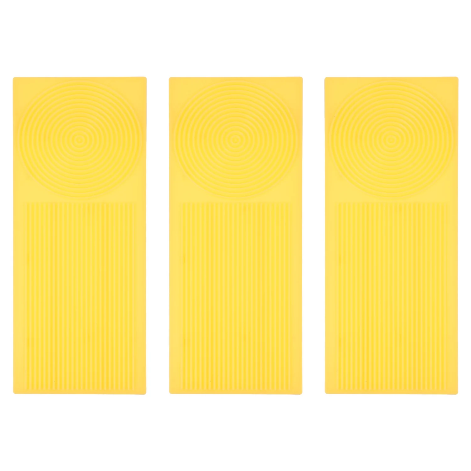 3Pcs Household Garganelli Boards Practical Wooden Pasta Gnocchi Boards (Yellow)