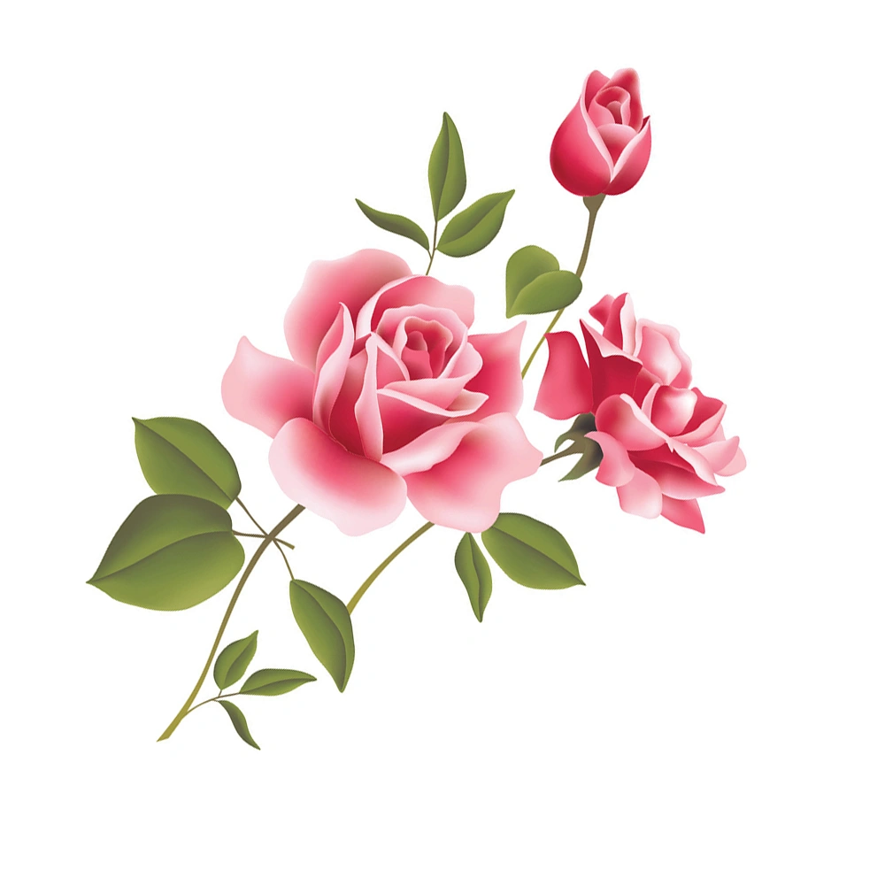 Removable Rose Flower Wall Stickers Living Room TV Background Wall Decals Art Mural Home Decor