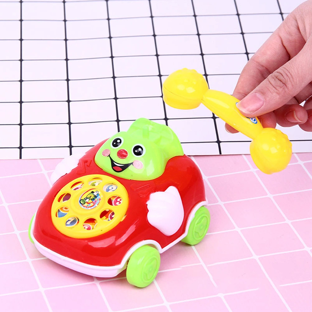 2pcs Kid Toys Cartoon Telephone Learning Educational Toys for Kids Gifts (Random Color)