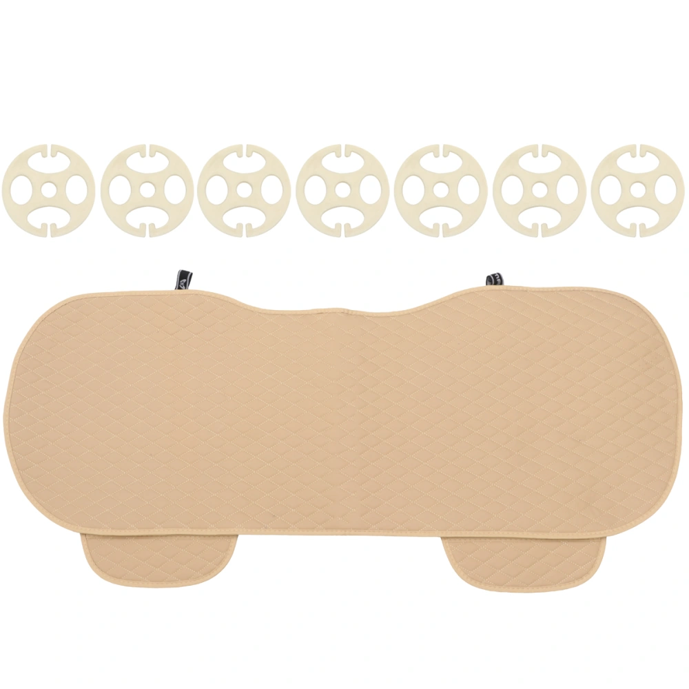 Car Interior Back Seat Cover Anti-slip Cover Cushion Breathable Seat Pad Mat for Auto Car (Beige)