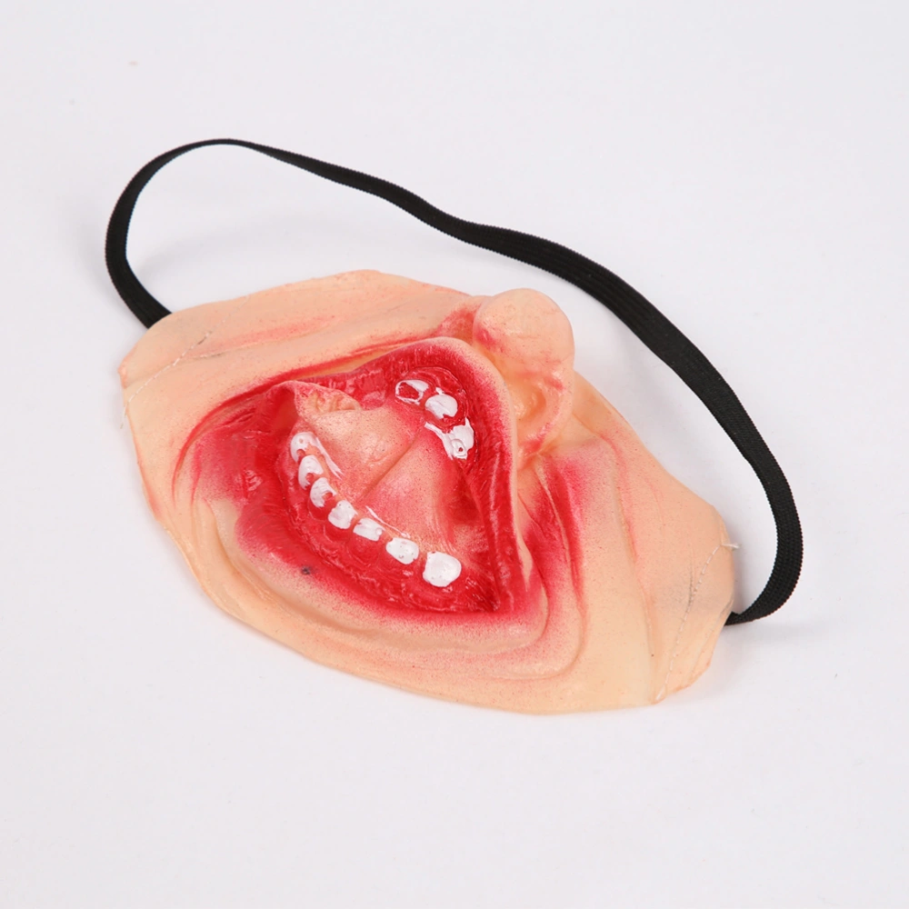 Latex Mask Funny Half Face Mask Halloween Cosplay Costume Prop Performance Party Accessory