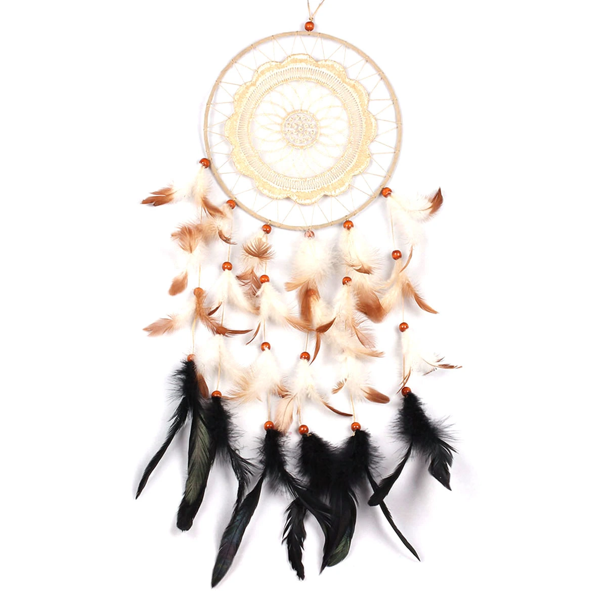 Handmade Dreamcatcher with Feathers Traditional Dream Catcher for Car Wall Hanging Home Decor Ornament
