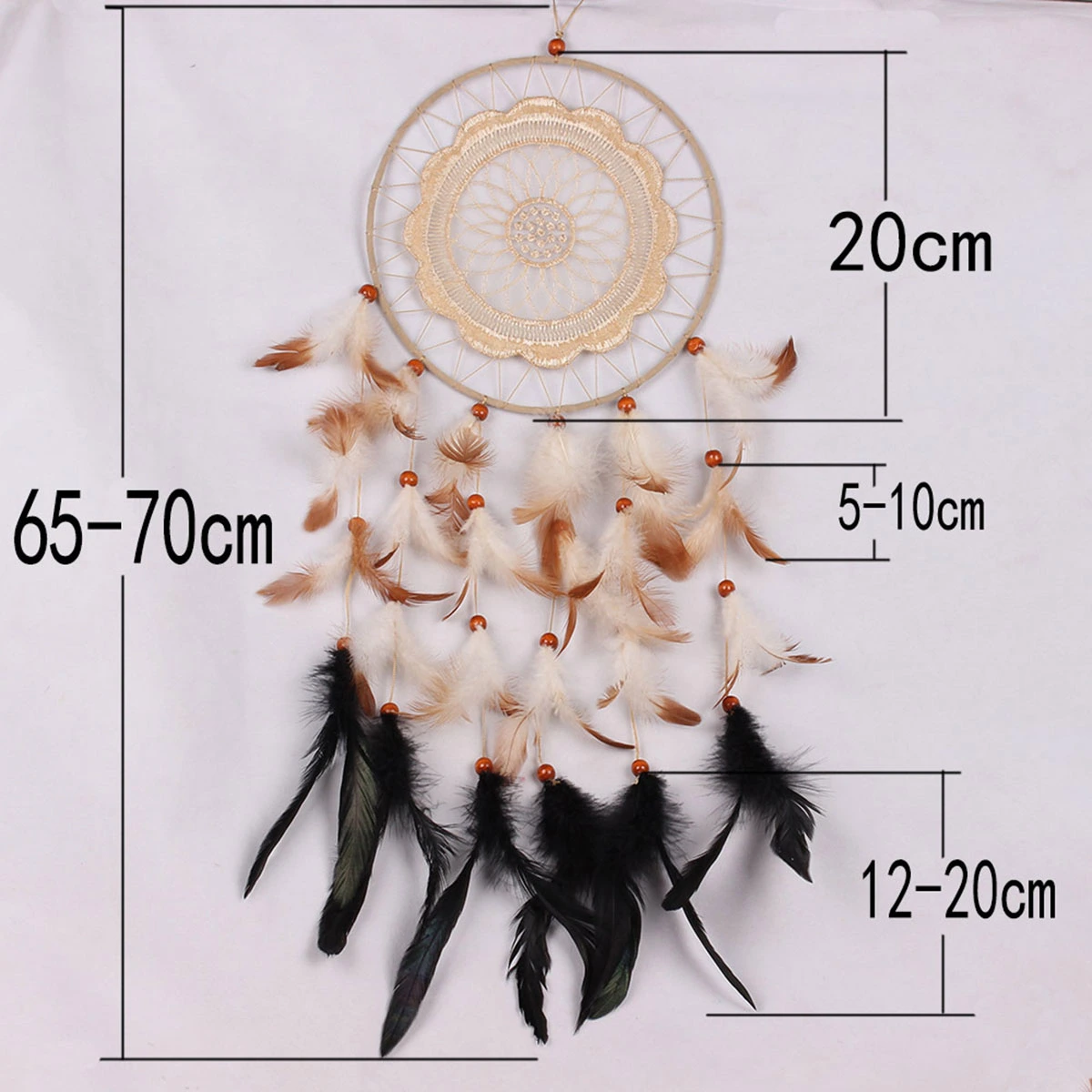 Handmade Dreamcatcher with Feathers Traditional Dream Catcher for Car Wall Hanging Home Decor Ornament