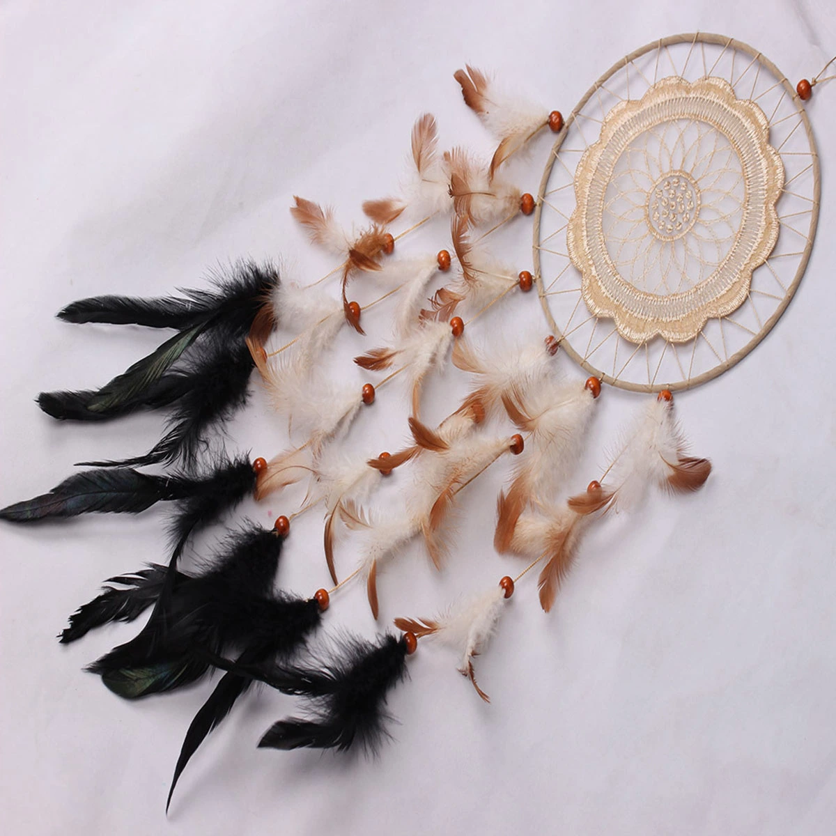 Handmade Dreamcatcher with Feathers Traditional Dream Catcher for Car Wall Hanging Home Decor Ornament