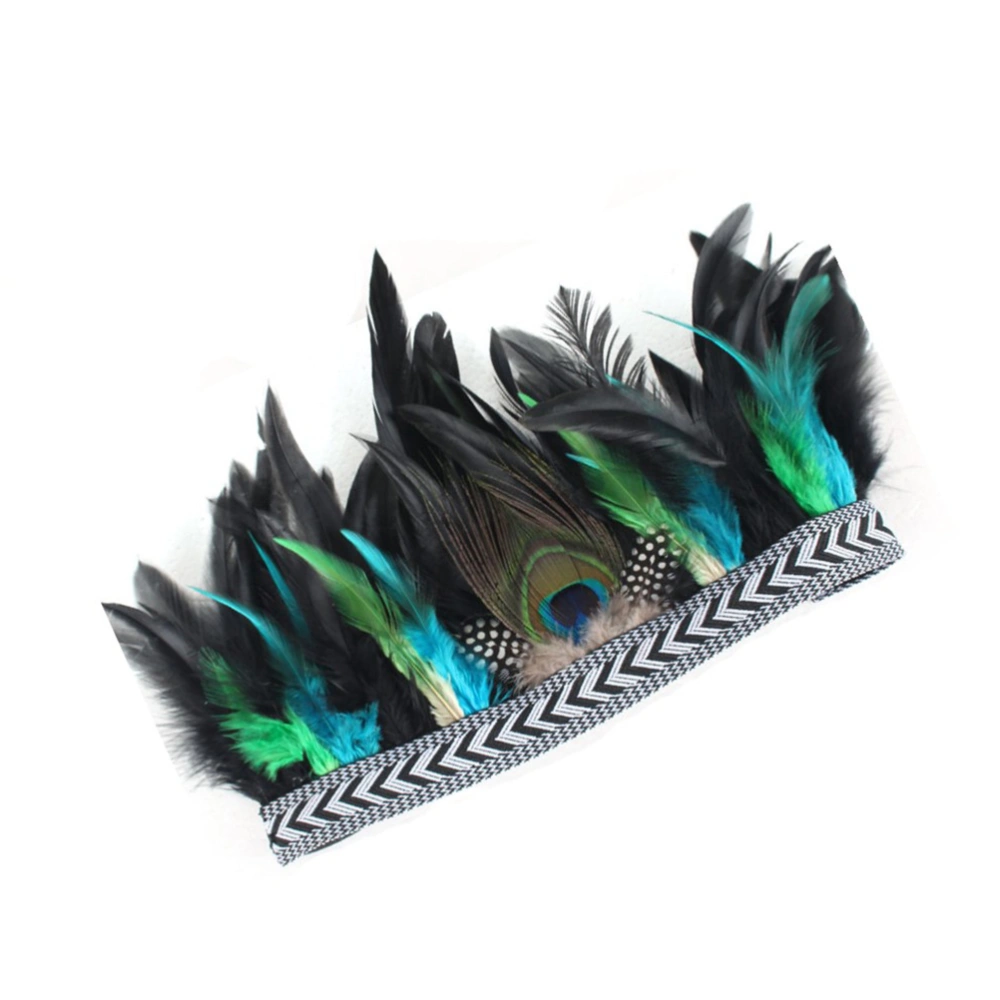 Feather Hairband Bohemian Style Headwrap Stage Hair Hoops Headband