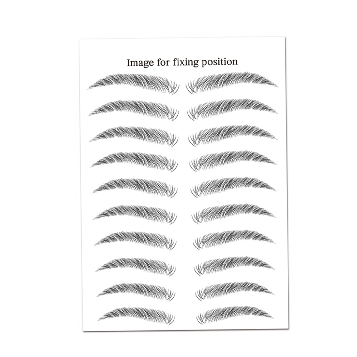 Eyebrow Stickers, Eyebrow Temporary Tattoo Stick-on Waterproof False Eyebrows Cosmetics