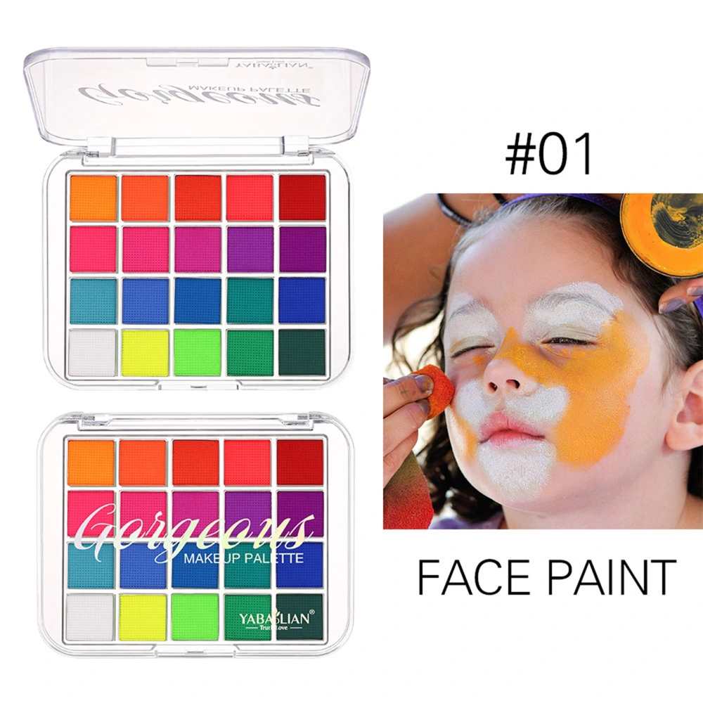 Body Face Paint Cosplay Makeup Palette, Professional Face Painting Oil Kit for Kids & Adults, Special Effects Paints Palette