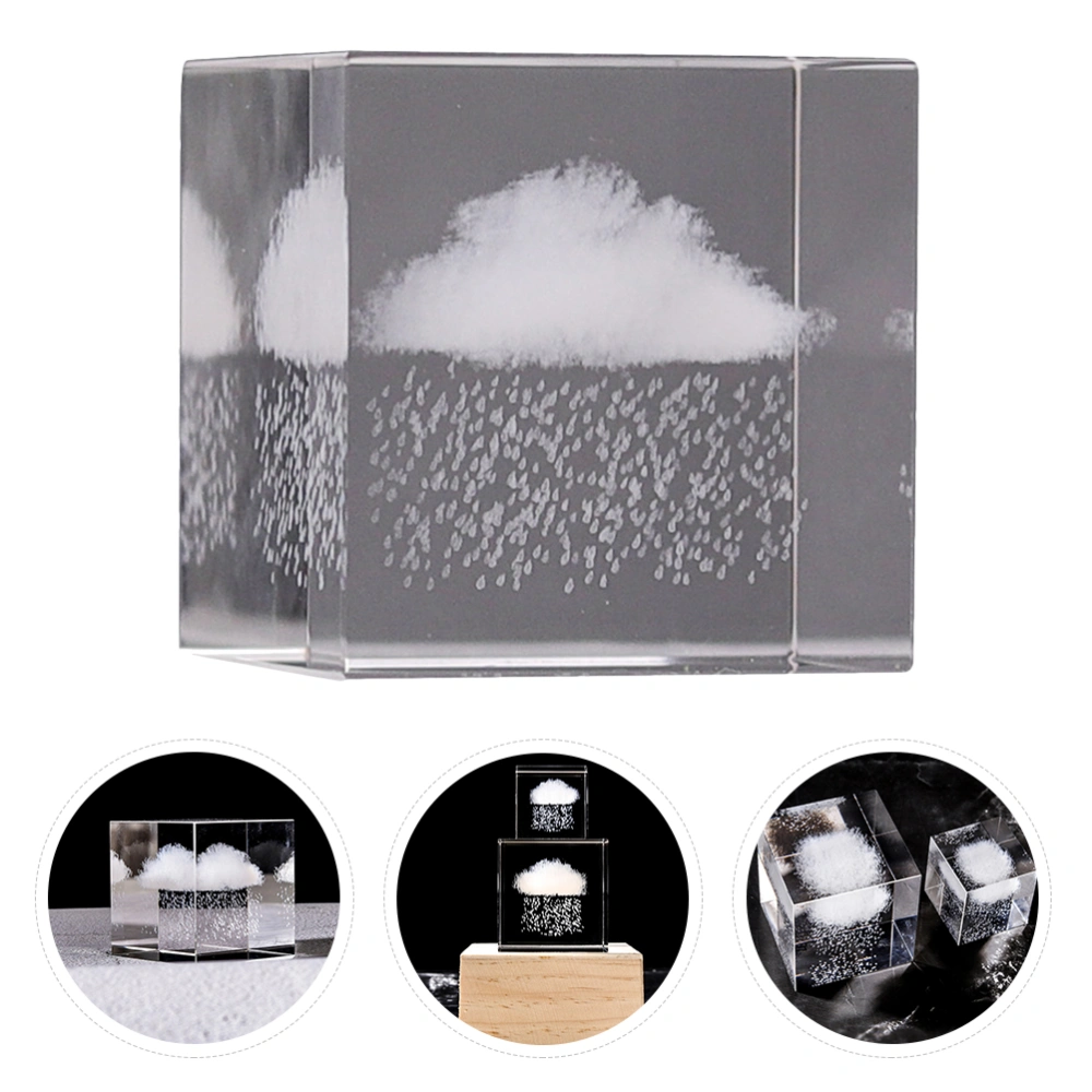 Creative Crystal Decor Stylish Clouds Crystal Adorn Table Crystal Adorn