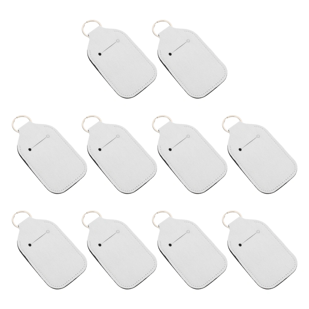 10Pcs Hand Sanitizer Bottle Cover Lipstick Holder Perfume Bottle Keychain Sleeve