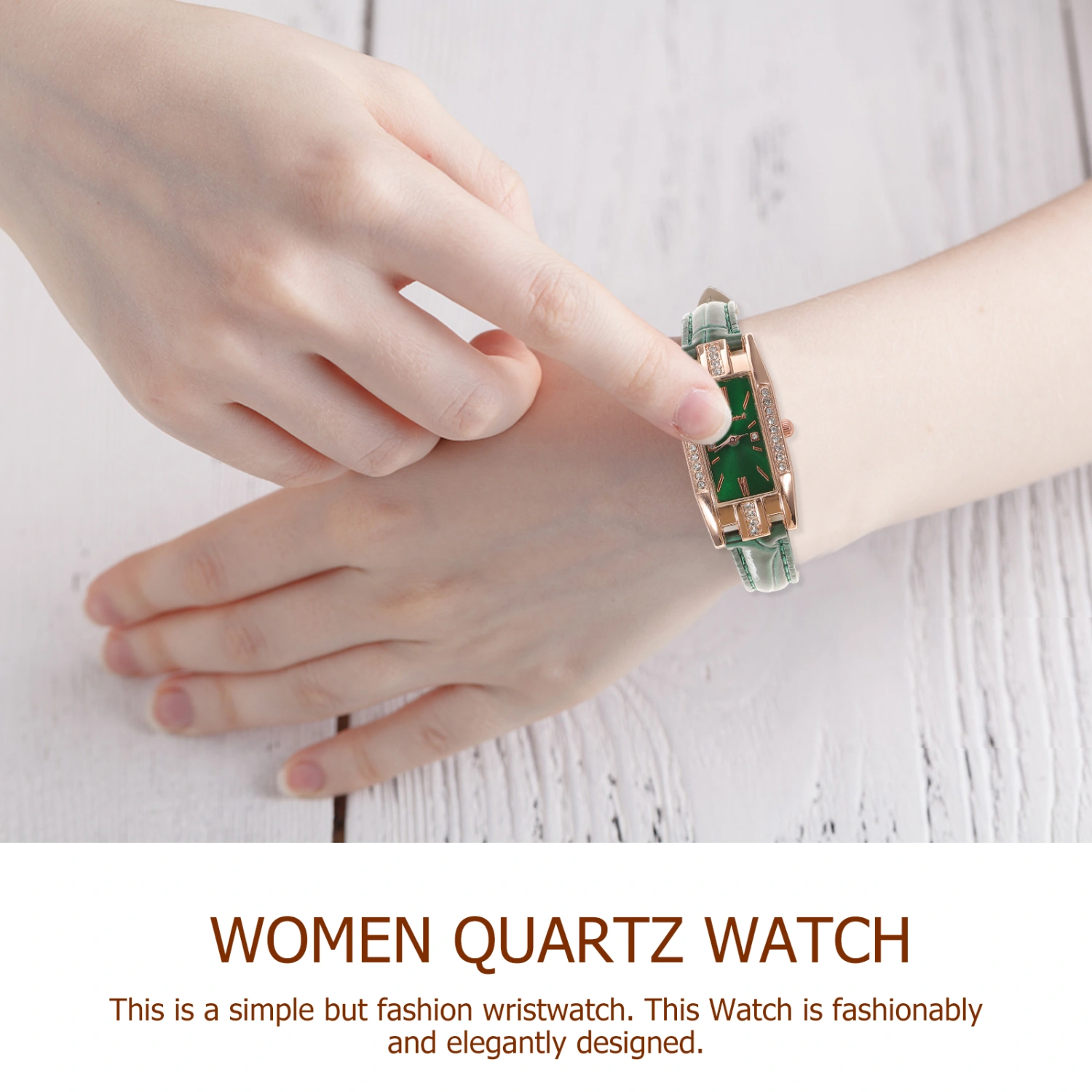 1pc Delicate Lady Watch Fashion Quartz Watch Chic Women Roman Numeral Watch