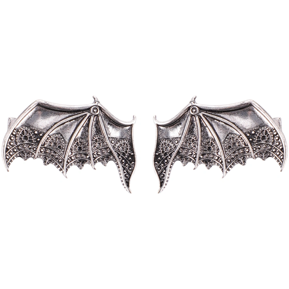 2pcs Cool Devil Wing Bat Wing Hairpins Lovely Halloween Party Hairclip Accessory