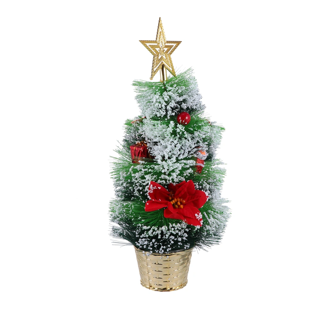 1 Pc 45CM Mini Christmas Tree Adornment Artificial Pine Needle Christmas Tree