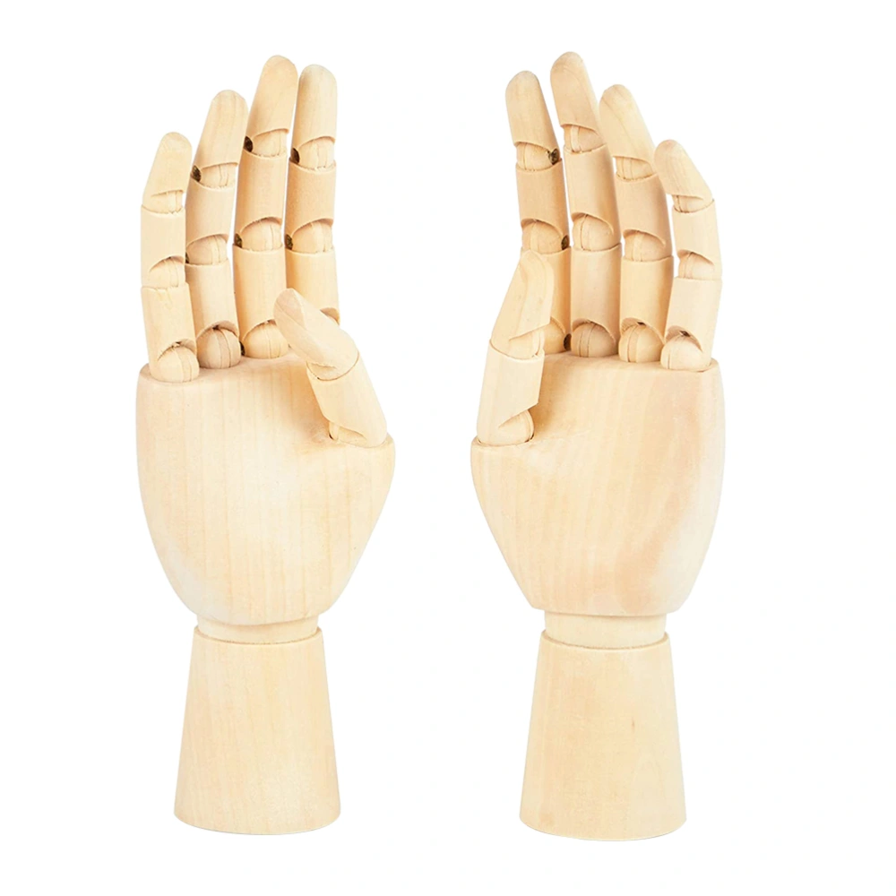 2pcs Movable Joint Puppet Left and Right Hand Models Sketch Model Adornments