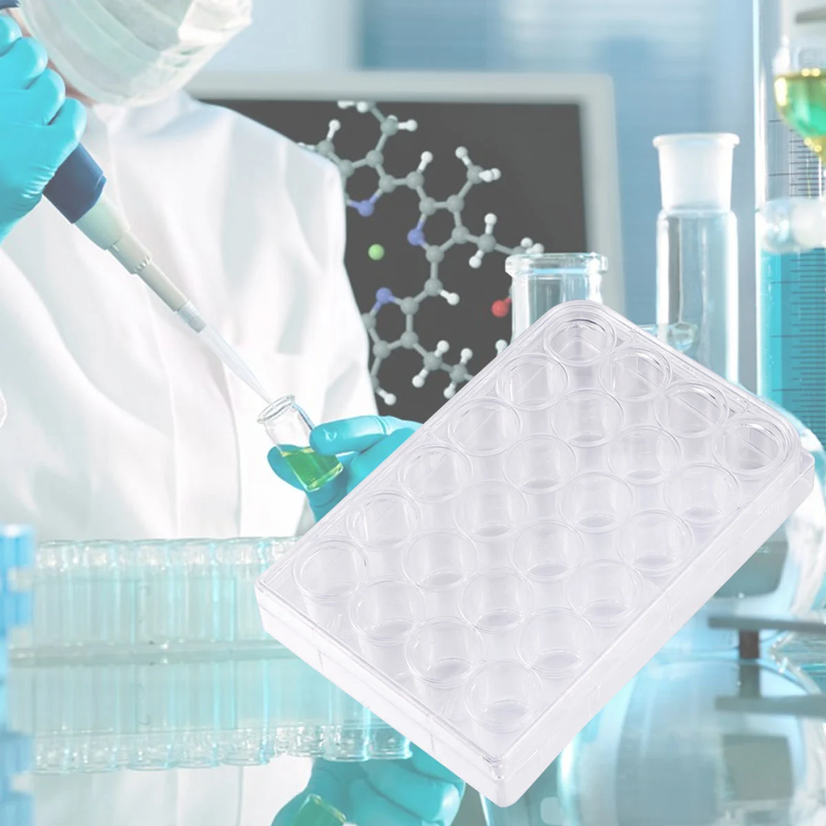 Plastic Premium Culture Plate 24 Well Cell Culture Plate for