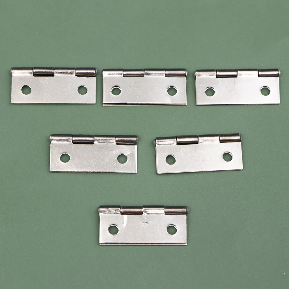 32pcs 1.5 Inch Door Hinge Stainless Steel Flap Hinge Counter Back Flap Backflap Hinge Drawer Butt Hinge (Silver)