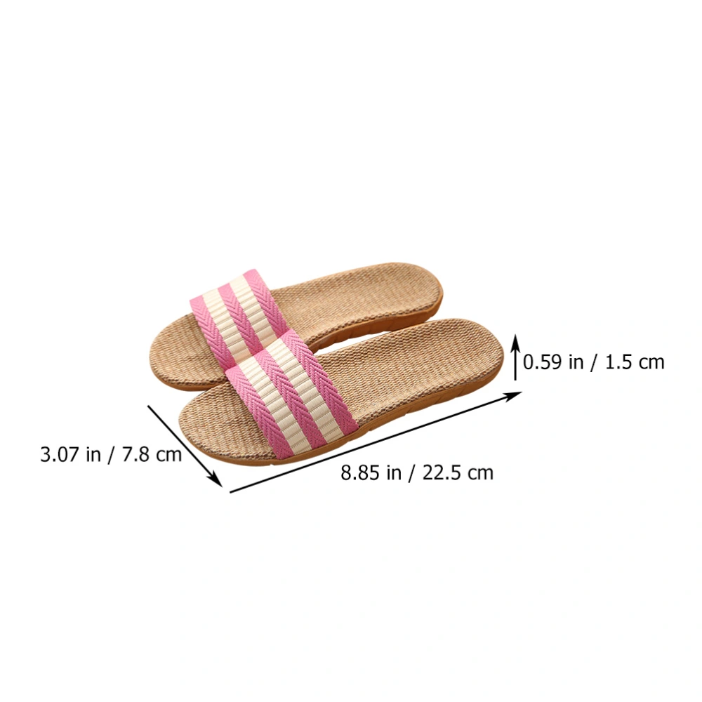 1Pair Summer Indoor Slippers Non-skid Lightweight Slippers Couple Slippers