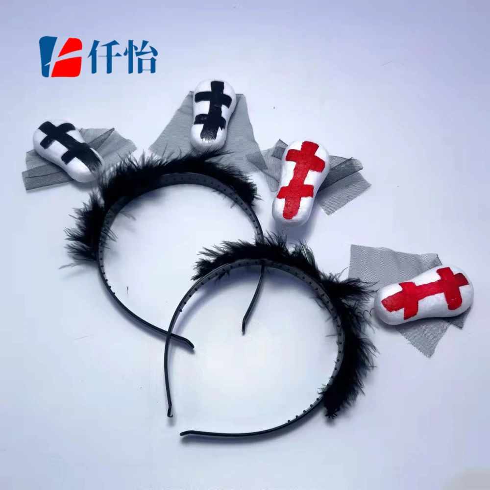 2 pcs Halloween Headbands Tombstone Headband Cosplay Headband Party Headbands