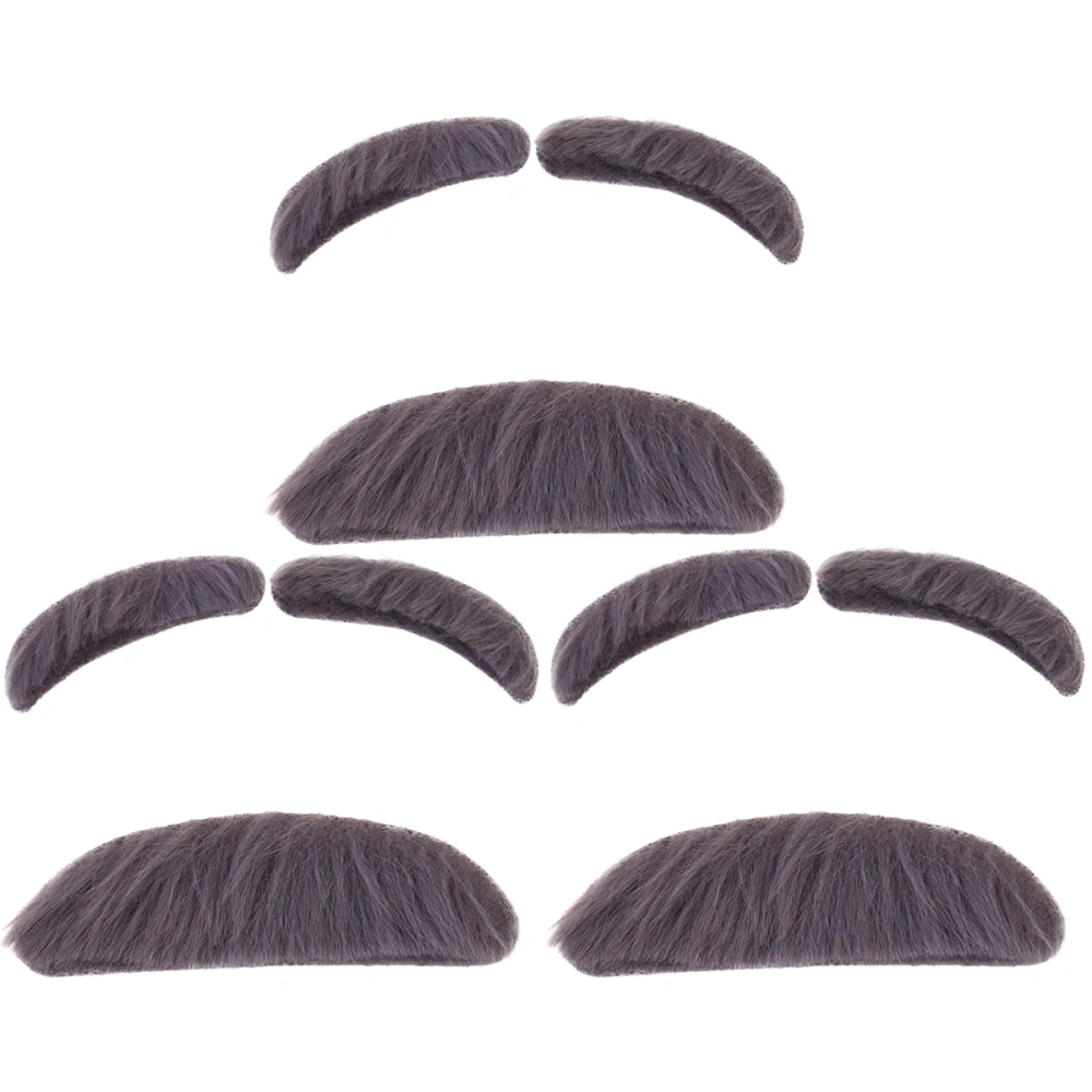 3 Sets Fake Beard Eyebrows Cosplay Rabbit Kit False Beard Eyebrows Party Fluffy Props for Festival