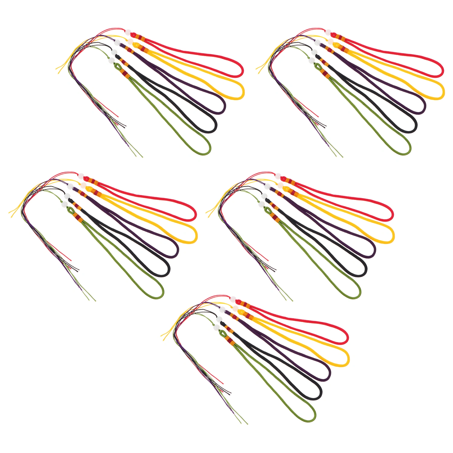 25pcs Key Lanyards Bag Lanyards Phone Cotton Hanging Ropes DIY Accessories