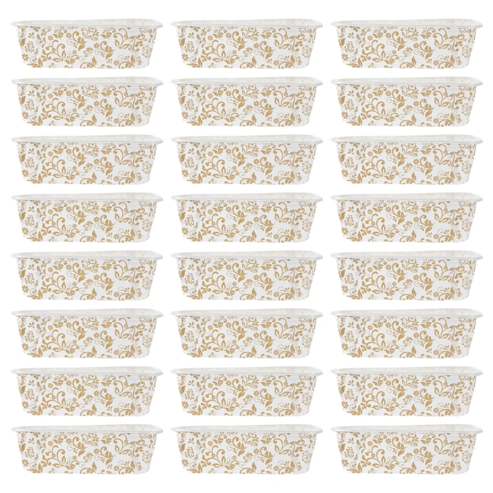 50 Pcs Boat Shaped Bread Trays Decorative Cupcake Liners Paper Baking Cups Trays