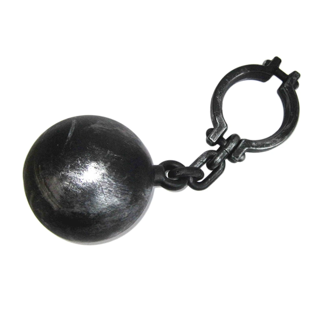 Iron Ball and Chain Leg Cuff Shackle Prisoner Acting Film Movie Prop Halloween Costume Party Cosplay Prop