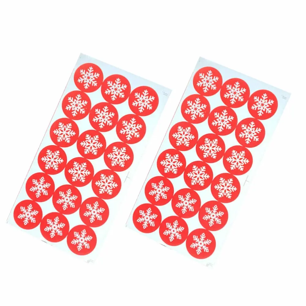 180pcs Christmas Snowflake Sealing Stickers Favors Gift Bags Candy Cookies Boxes Jars Envelopes Scrapbooking Diary Stickers