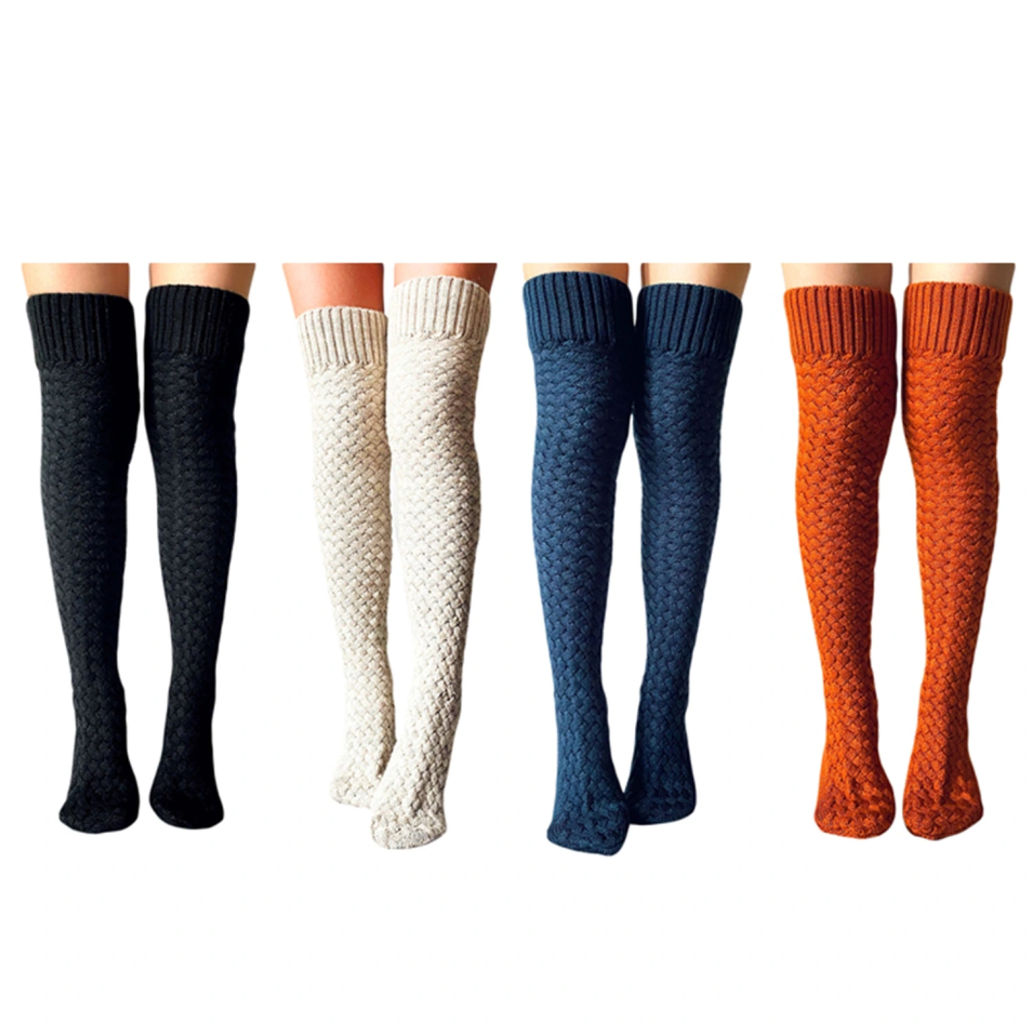 Women Thigh High Socks, Over the Knee High Socks, Knit Stockings