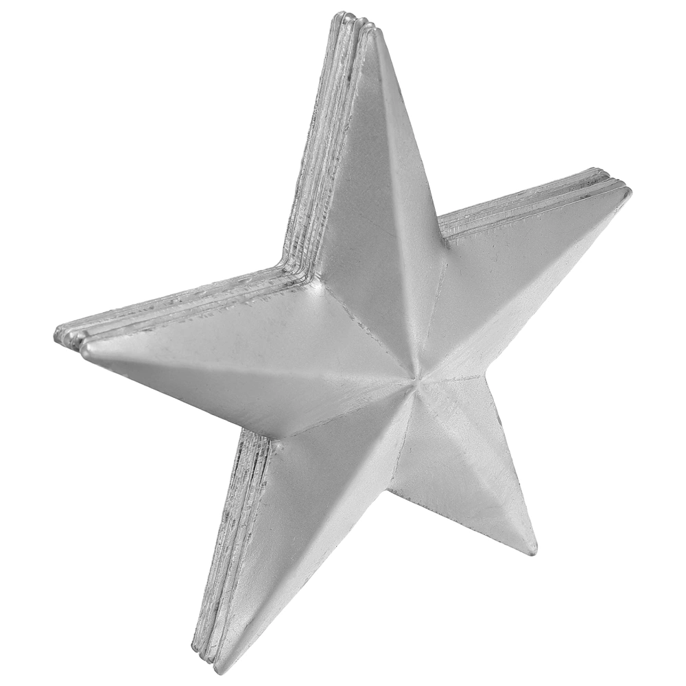 10PCS Five-pointed Star Iron Art Stamping Parts Art 3D Five-pointed Star Mold