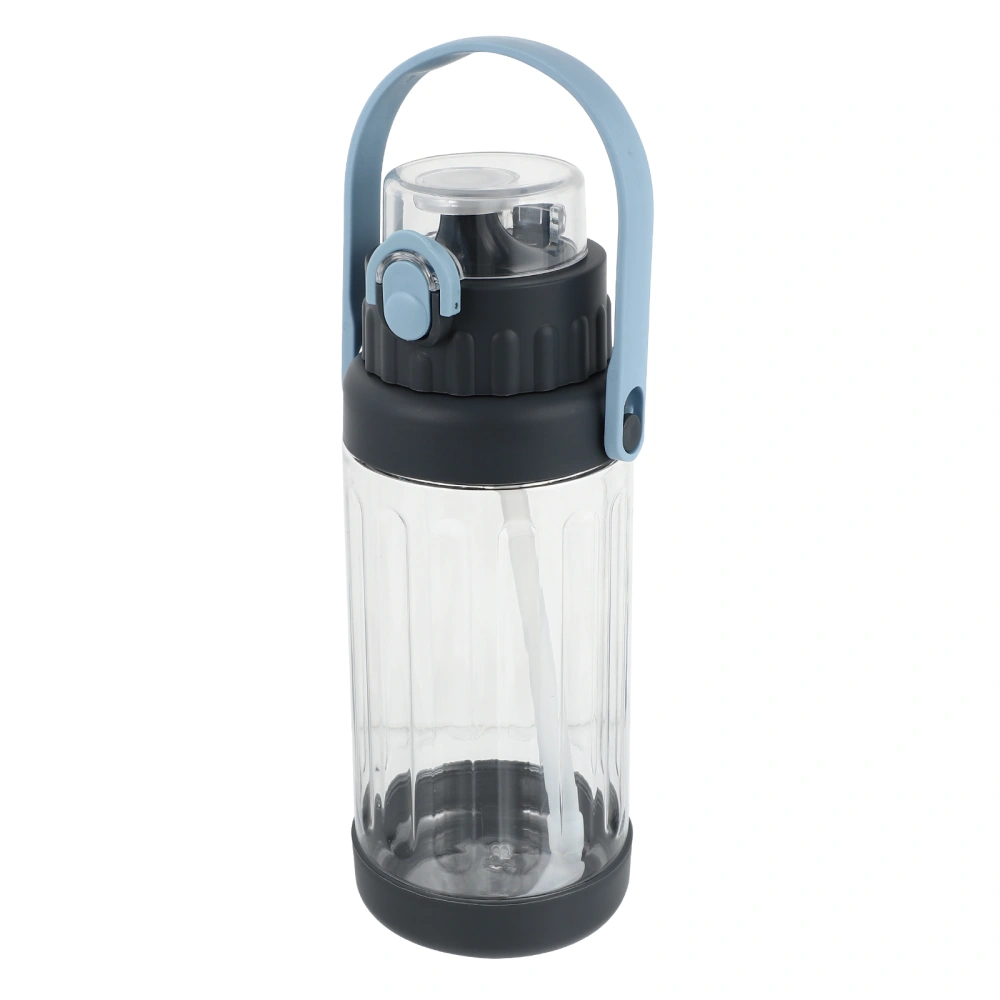 1pc Plastic Water Cup Large Capacity Water Kettle Water Bottle with Straw