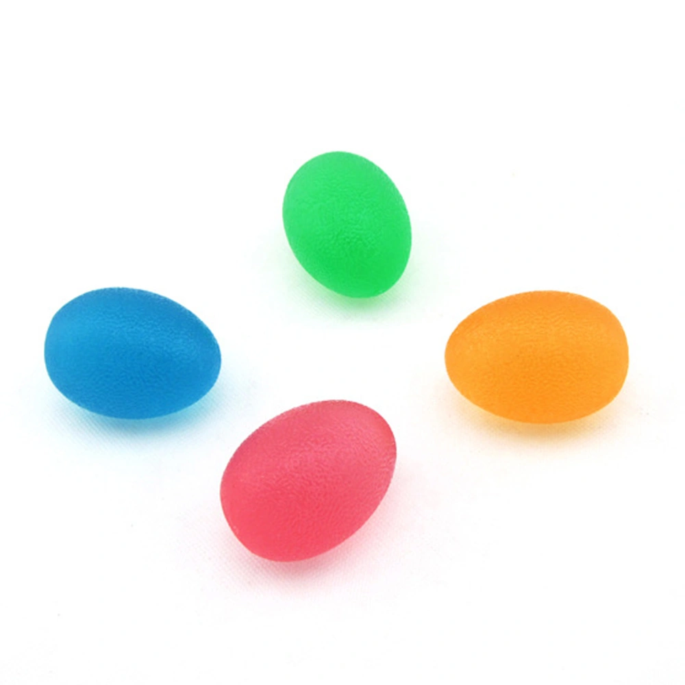 Stress Relief Balls Finger Exercise Strengthening Hand Therapy Squezze Resistance Egg Ball (Blue)